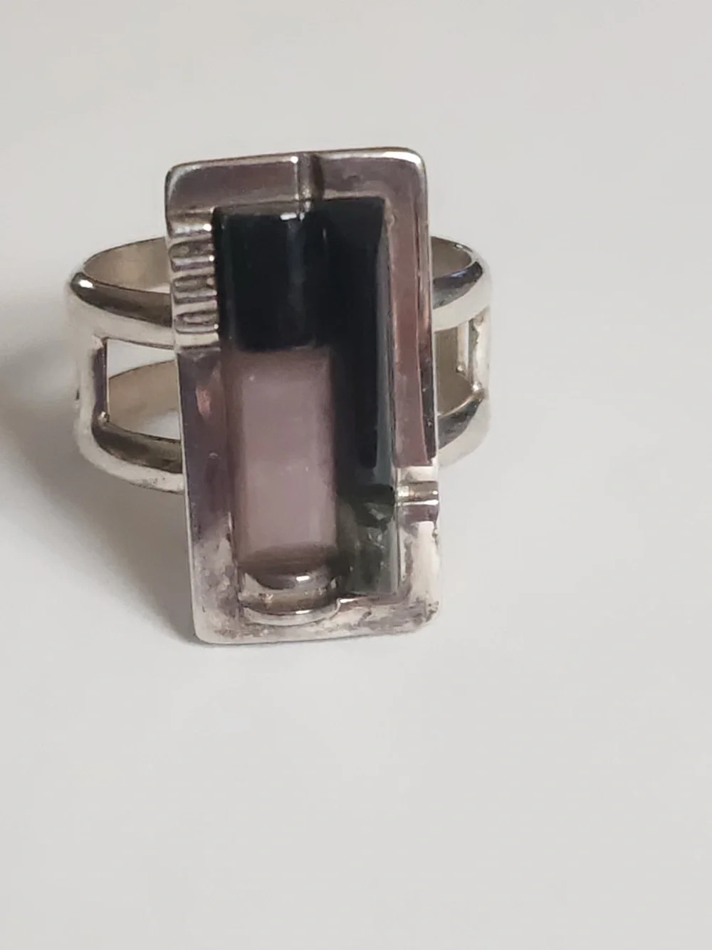 925 Sterling Silver Geometric Jay King Mine Finds DRT Multi Stone Ring Size 10.5